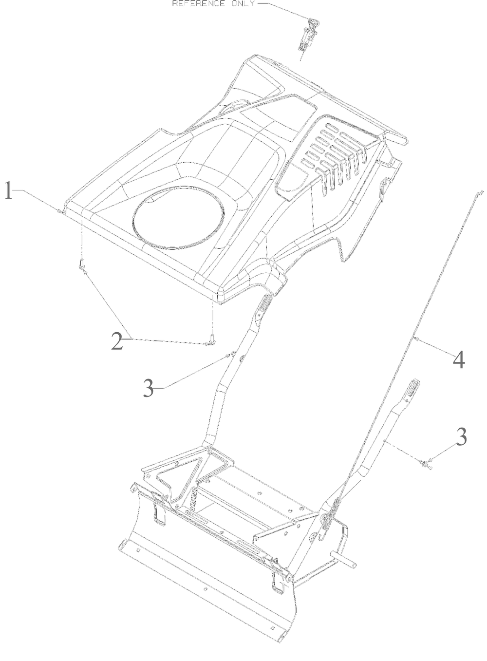 Panel Diagram and Parts List for 31A-2M1EB00 2022 Yard Machines Snow Blower
